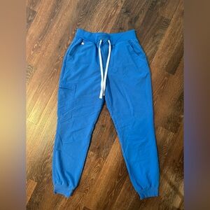 Figs Royal Blue High Waisted Scrubs Jogger - Medium